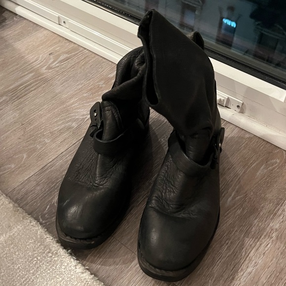 Rag & Bone - Leather Moto Boots - Picture 2 of 4